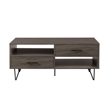 Modern Hairpin Leg Coffee Table Slate Grey Light Gray Mdf Mdf