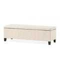 Glouster Storage Ottoman V2 Light Beige Fabric