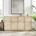 Classic Framed 4 Door Sideboard Birch Light Brown Mdf