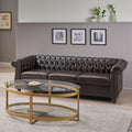 Sofa 3 Seater Brown Pu