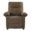 Recliner Chair With Message And Heater, Recliner Chair For Adult, Manual Control Message Chair Brown Steel