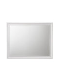 Naima White Finish Mirror White Mirror,Synthetic Wood