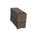 7 Piece Rattan Sectional Sofa Set With Cushions Fully Assembled Grey Mix Wicker