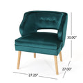 Chair Teal Velvet