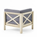 Brava X Back Seat, Light Grey Dark Grey Acacia Wood