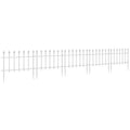 Outsunny Metal Decorative Garden Fence, 9.2' X 17.25