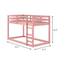 Pink Twin Loft Bed With Wooden Frame Twin Pink Wood Bedroom Pine Slat Beds Wood