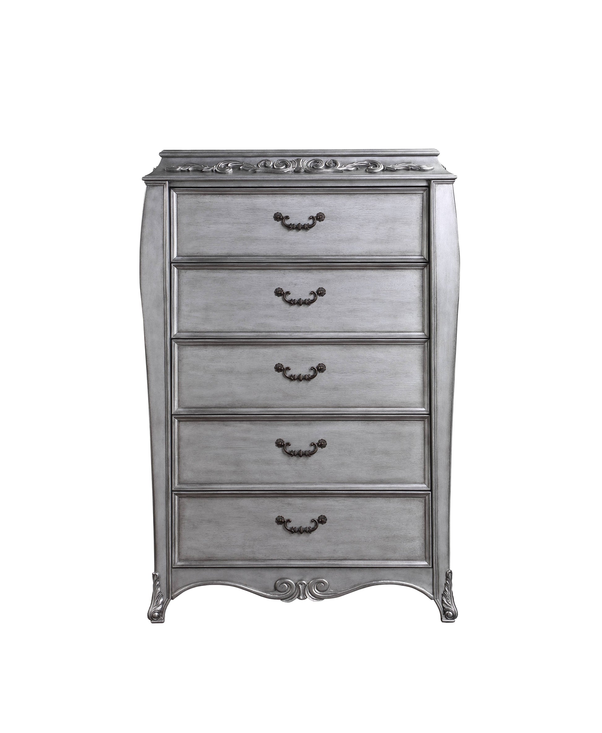 Leonora Chest, Vintage Platinum 22146 Silver Wood