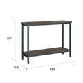 Harpe Brown Sofa Table Brown Solid Wood