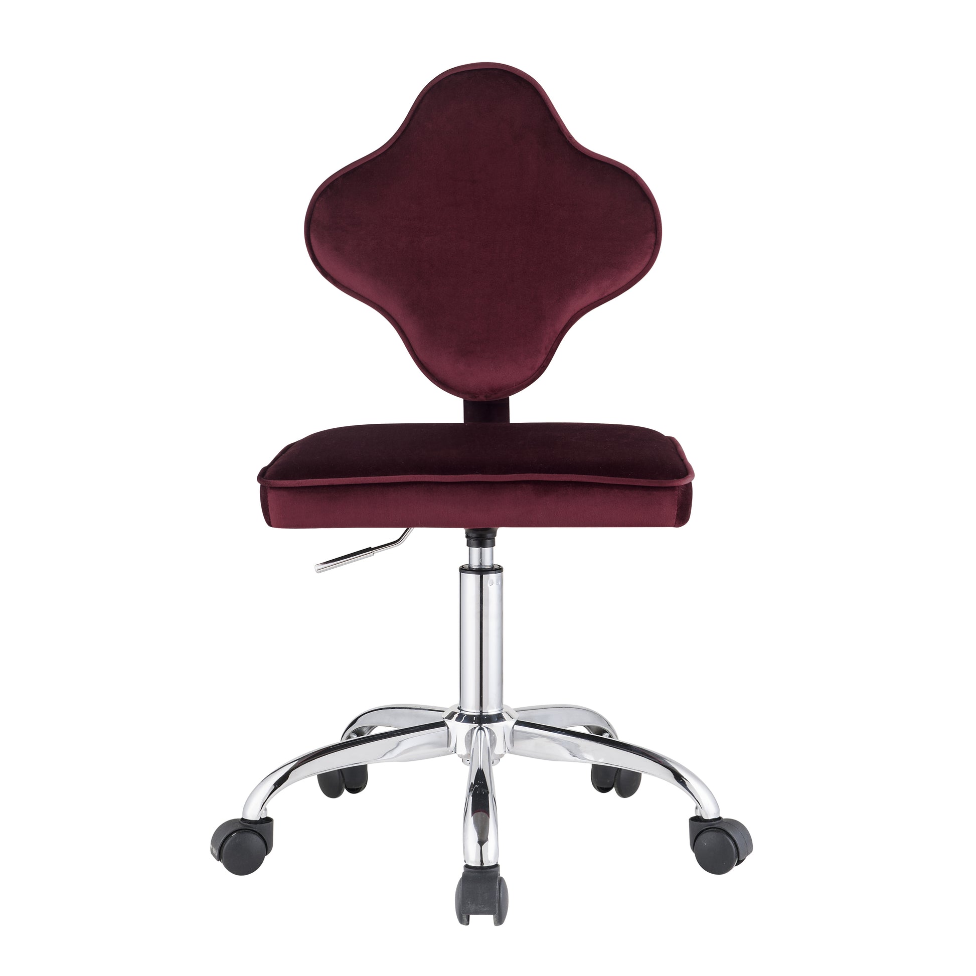 Red Swivel Office Chair With Casters Solid Red Office Foam Traditional Office Chairs Solid Back Swivel Fabric Metal