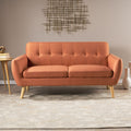 Sofa Burnt Orange Fabric