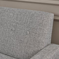 Club Chair Light Grey Fabric