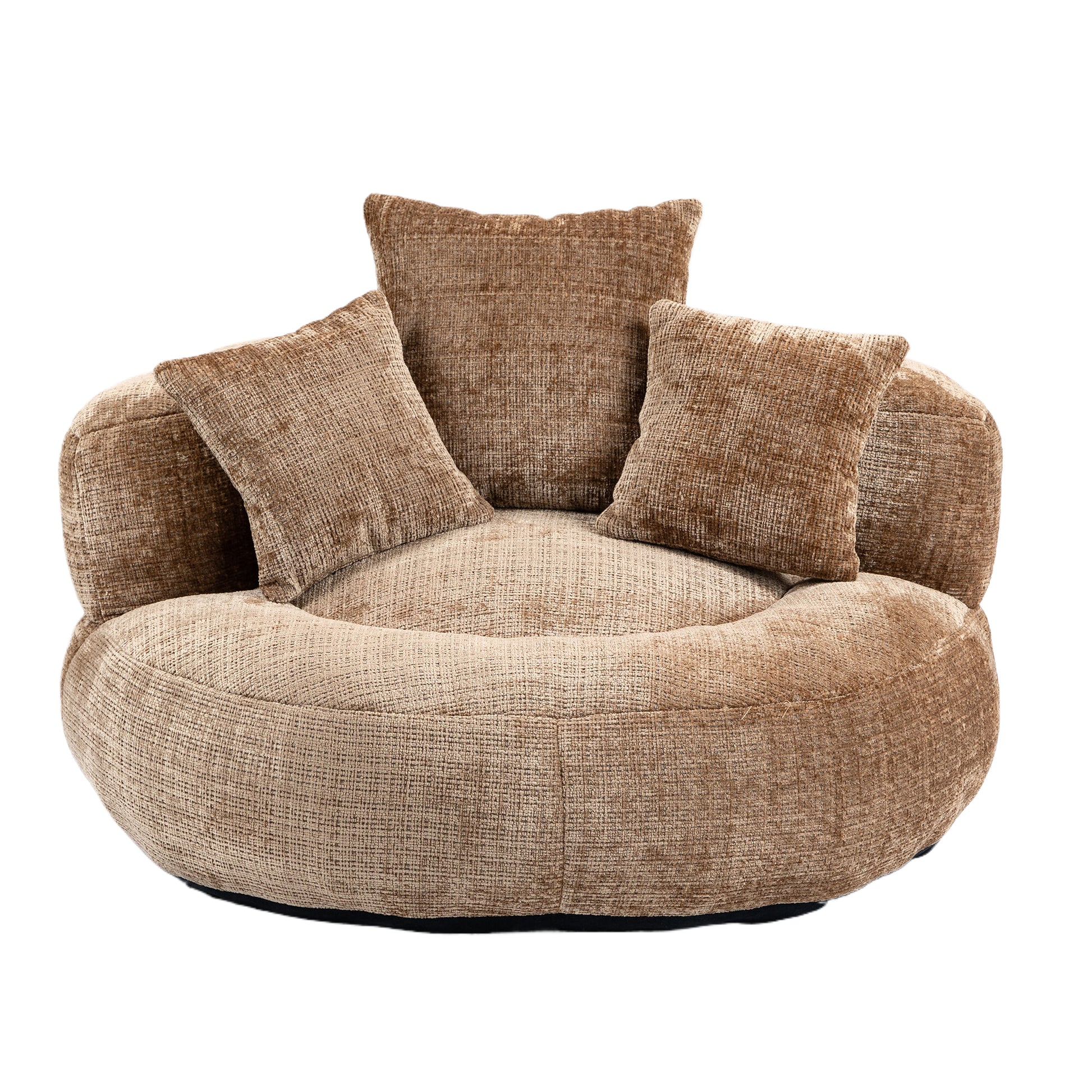 Coolmore Lazy Sofa Durable Comfort Lounger High Back Bean Bag Chair Couch With Three Pillows For Adults And Kids, Indoor & Outdoor, Single Gaming Sofa Chair For Bedroom,Office Coffee Chenille Coffee Foam Chenille 1 Seat