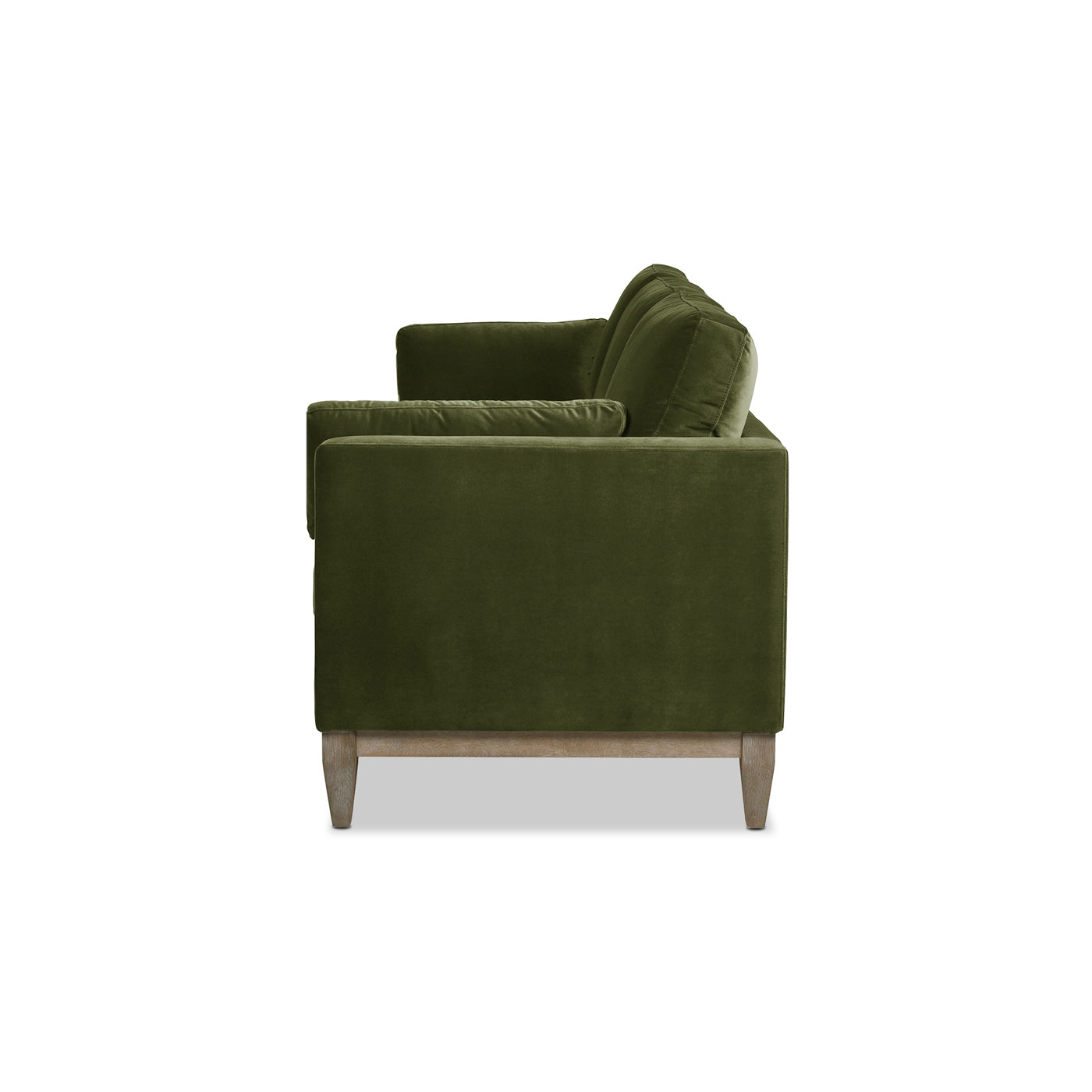 Knox 84" Modern Farmhouse Sofa, Olive Green Performance Velvet Green Wood Foam Velvet 3 Seat