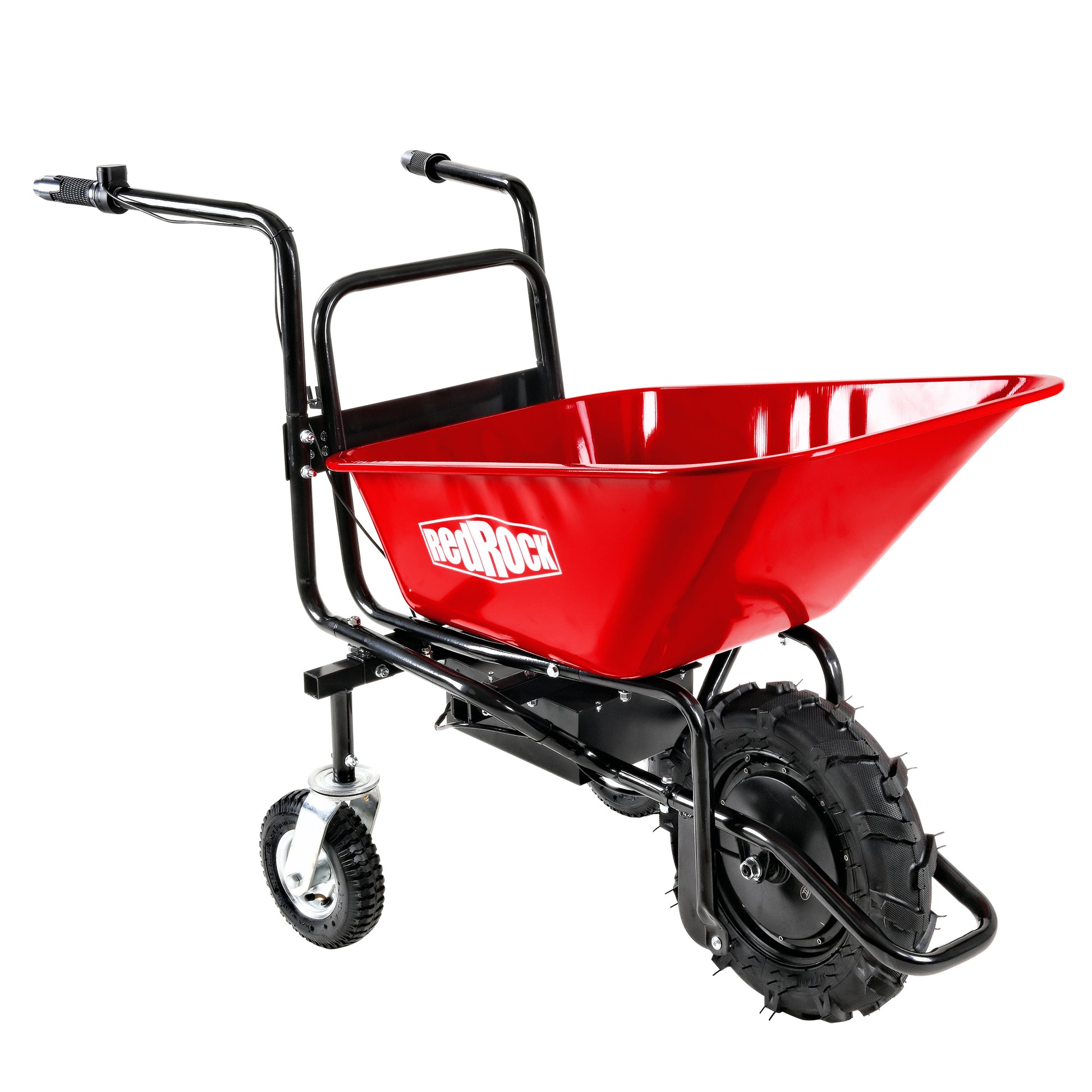 Wheelbarrow Electric Professional Specs This Wheelbarrow Uses An Electric 24V 250W Brushless Motor System, Powered By 2 12V 12Ah Motorized Wheelbarrow Black Red Classic,Industrial Stainless Steel