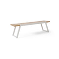 Gaylor Bench Set Of 2 Oak Natural Wood Antique White Acacia Wood