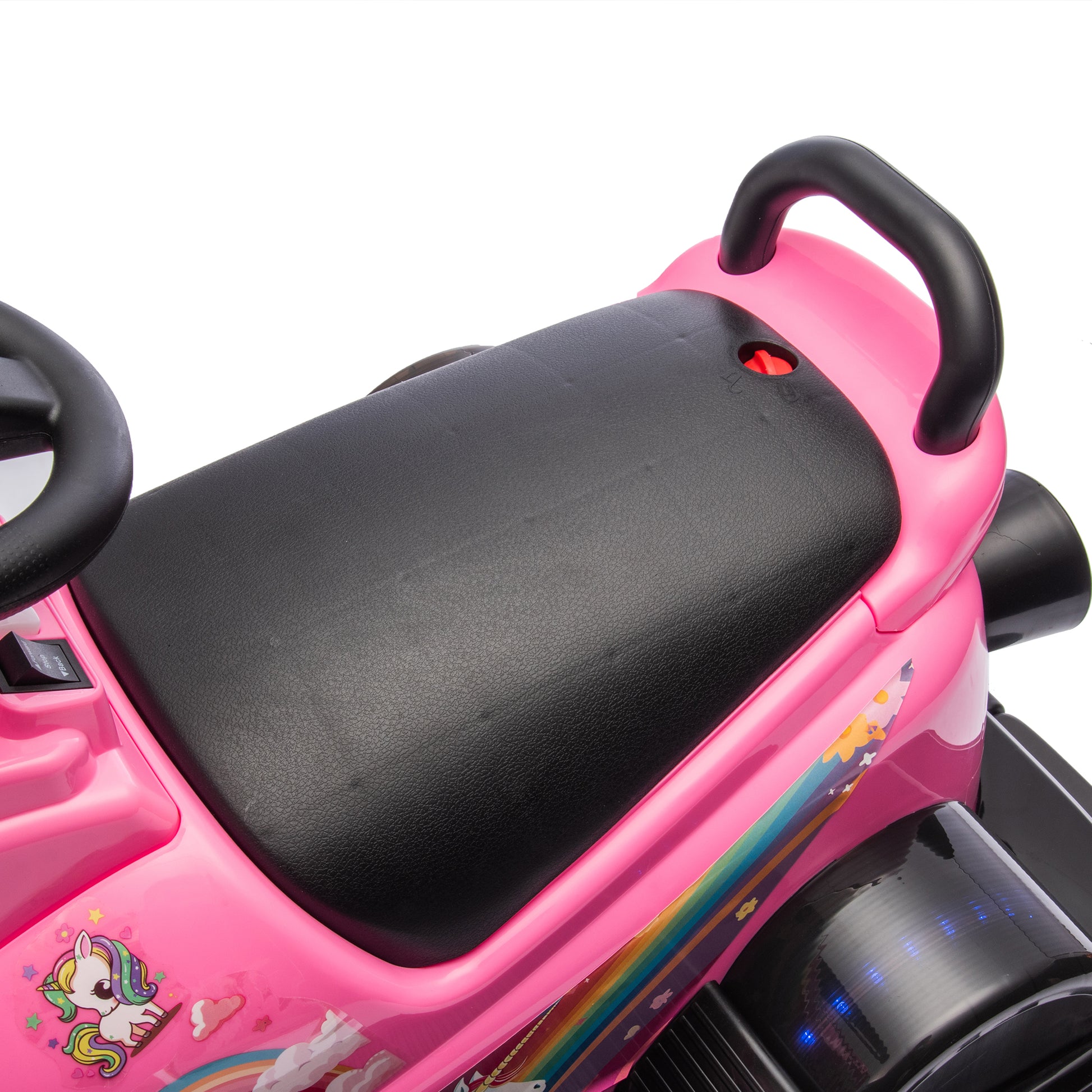 12V Kids Ride On Motor Bumper Car,Integrating System,Rotate 360 Degrees In Place,Collision Triggers Sound Effects And Lights,Four Wheel Waterfall Light,Cute Appearance Design For Kids Aged 3 5. Pink