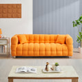 Orange Teddy Fleece Sofa 80 