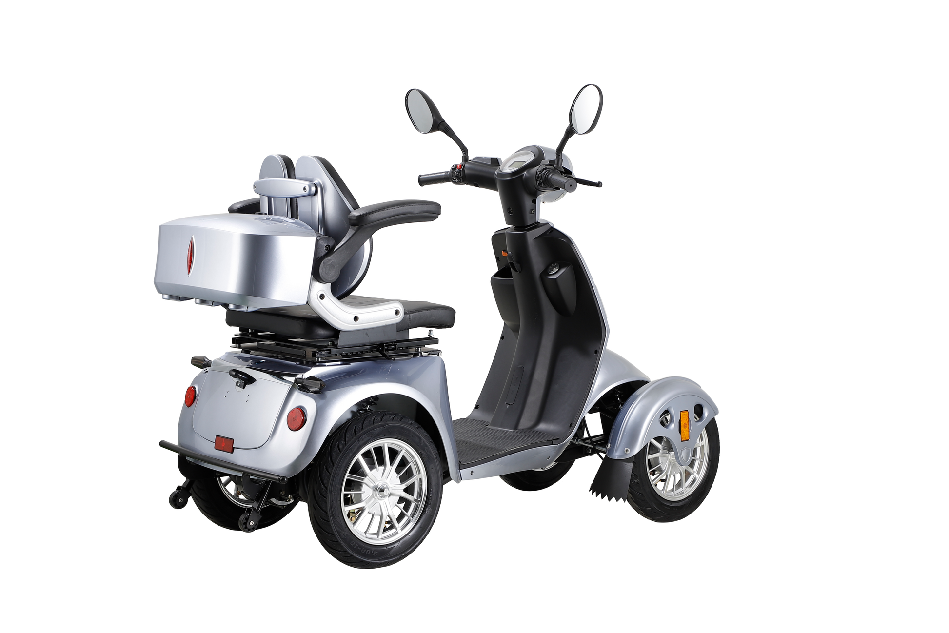 Fastest Mobility Scooter With Four Wheels For Adults & Seniors Silver Abs Pc