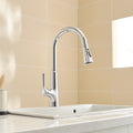 Touchless Kitchen Faucet,Hands Free Automatic Smart Kitchen Faucet Chrome Kitchen Contemporary Ceramic Brass
