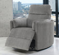 Sagen Glider Recliner W Swivel, Charcoal Chenille Lv01879 Charcoal Chenille