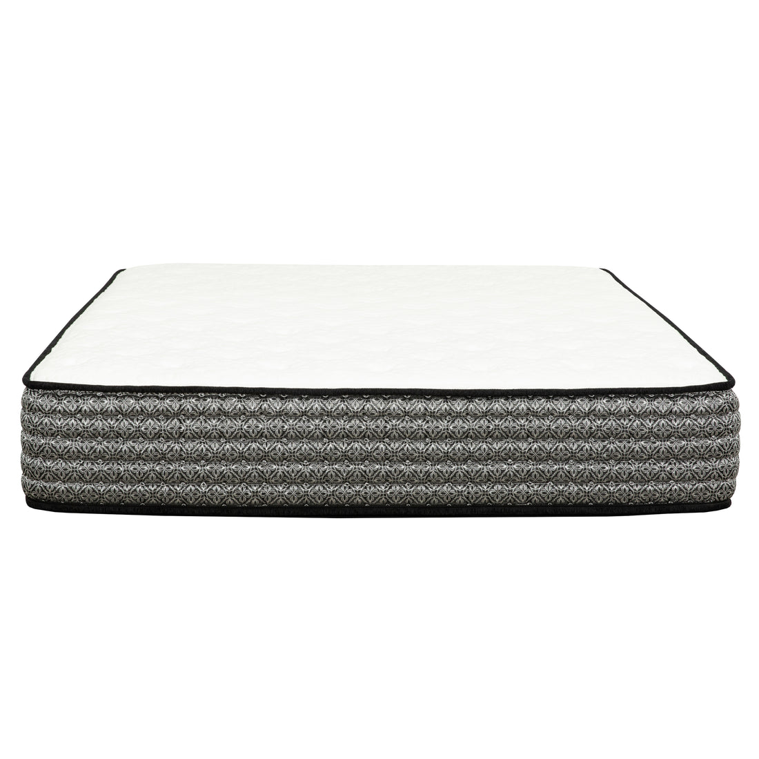 Premium 12 In. Cal King Size Pocket Coil Hybrid Mattress, Plush Gel Memory Foam Mattress, White Gray Grey White Bedroom Contemporary,Modern Memory Foam Polyester California King