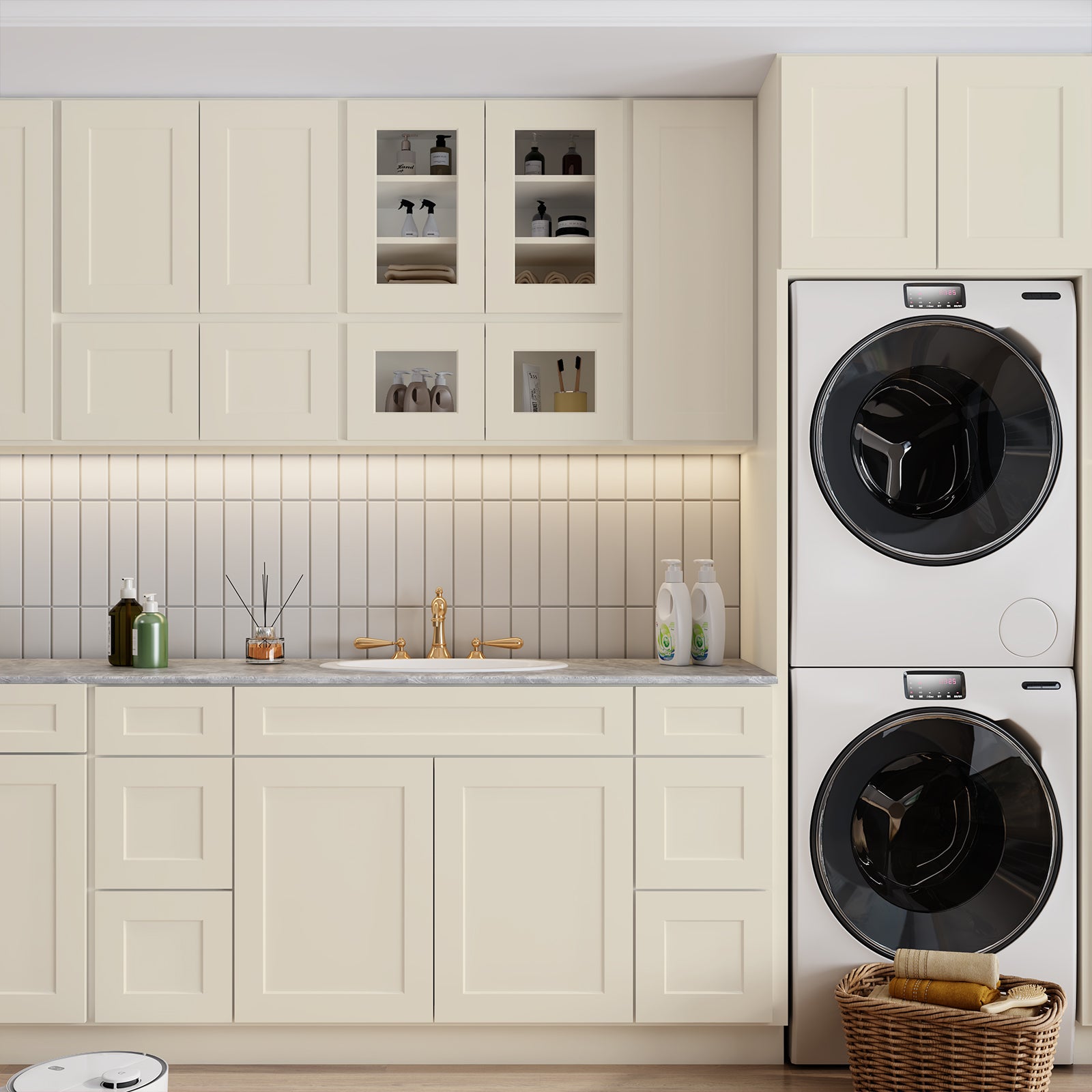 36 In. W X 21 In. D X 34.5 In. H In Antique White Plywood Ready To Assemble Floor Vanity Sink Base Kitchen Cabinet With Right Door Antique White Plywood