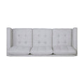 3 Seater Sofa Beige Fabric 3 Seat