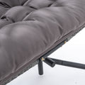 Double Swing Chait With Dark Grey Cushion Antique Dark Grey Steel