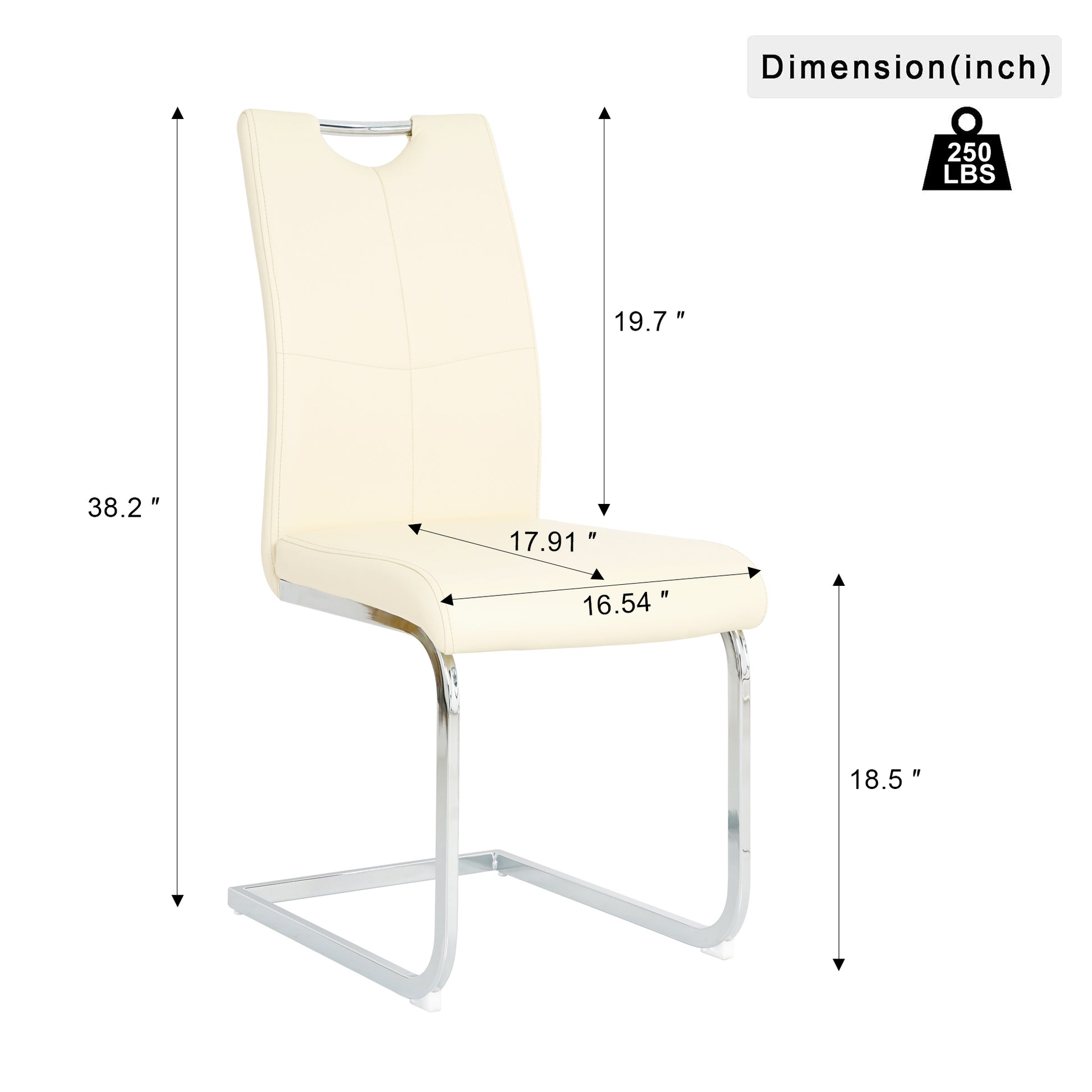 Modern Simple Rectangular Glass Dining Table, Solid Tempered Glass Countertop, Wood Transfer Metal Table Legs, Light Yellow Pu Dining Chair Set, Suitable For Restaurant Kitchen Use Set Of 5 Upholstered Chair Glass Light Yellow Seats 4 Metal Rectangular