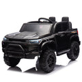 24V10A Two Seater Kids Ride On Electric Pickup, Kids Ride On Toy W Parents Remote Control,4Wd 800W Motors,Two Safety Belts,High Gate Safety Design,Usb,Bluetooth, Speed 2.49 3.73Mph For Kids Aged 3 . Black 50 99 Lbs Polypropylene