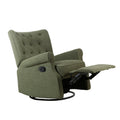 Alice Wingback Recliner In Sage Boucle Sage Fabric