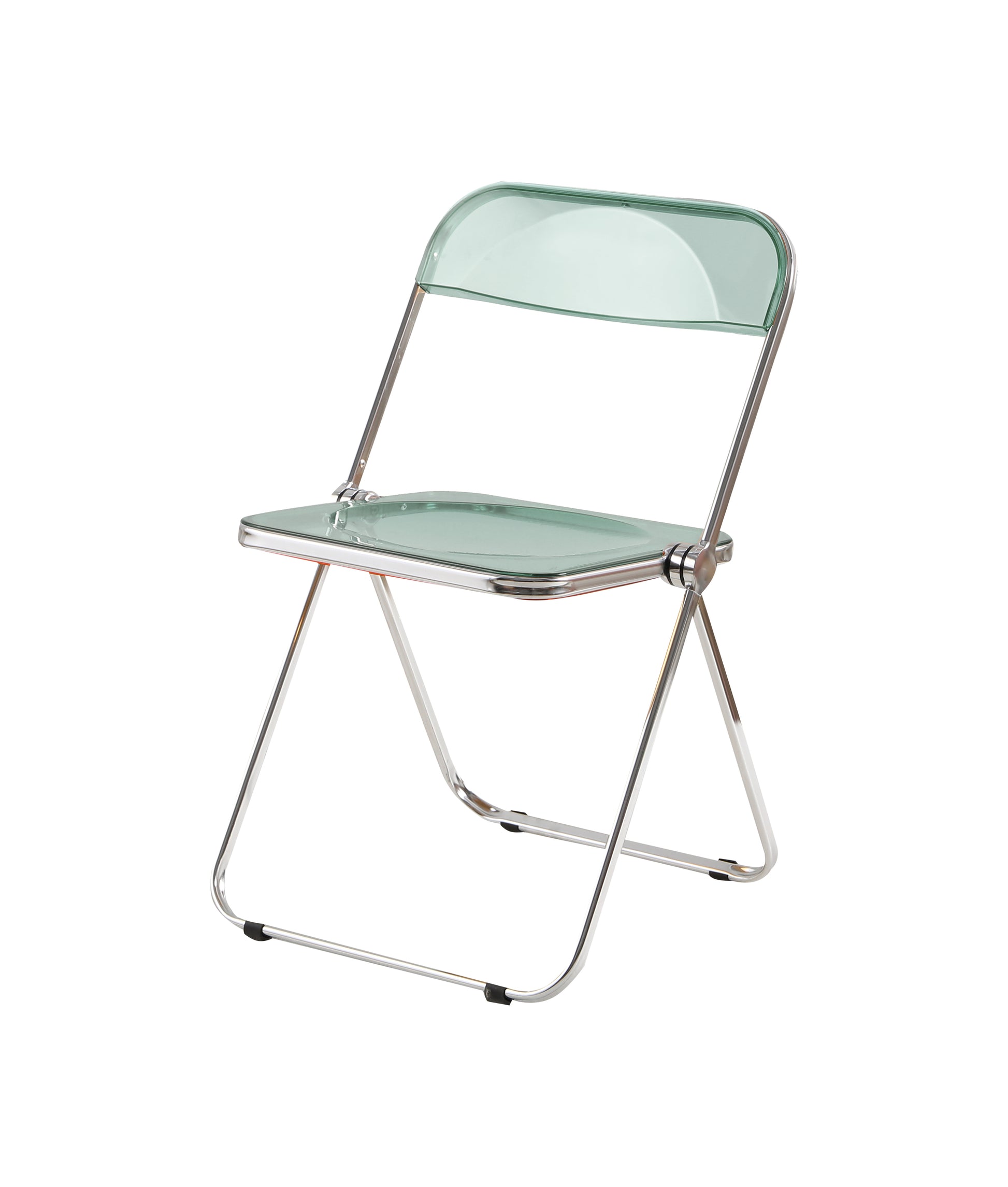 Folding Blue Green Chair Transparent Chairs Ghost Stackable Crystal Folding Chair Pc Plastic Living Room Seat Chrome Frame And Foldable Acrylic Chair Fo Blue Green Blue Green Pc