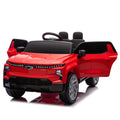 24V Kids Ride On Car W Parents Control,Licensed Chevrolet Silverado,Four Wheel Suspension,Led Lights,Bluetooth,Music,Usb,Mp3,Power Display,Speeds 2.49 3.73Mph For Kids Aged 37 95 Months. Red Plastic