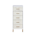 White, Champagne And Gold 4 Drawer Jewelry Armoire With Lift Top White Gold Bedroom Wood Glass