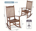 Outdoor Rocking Chair Patio Rocker Brown Brown Acacia Wood