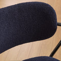 Sty Home Office Chair Ergonomic Desk Chair With Wheels Height Adjustable Desk Chair With Wooden Armrest For Home Office Teddy Fleece Blue 1Pc Blue Sherpa