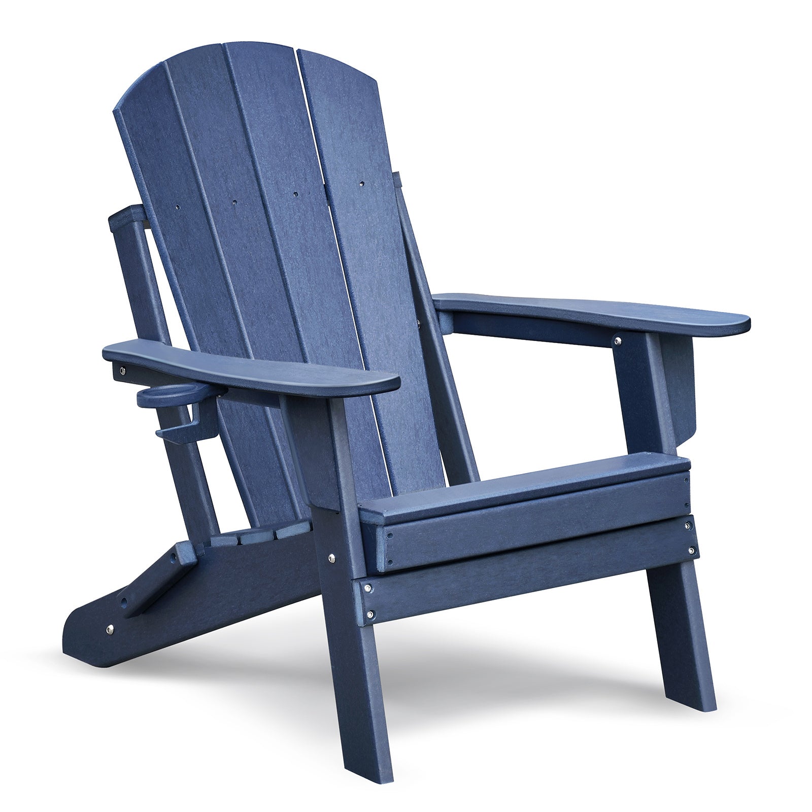 Folding Outdoor Adirondack Chair Set Of 2 And Table Set,Hdpe All Weather Folding Fire Pit Chair, Ergonomic Design Patio Lawn Chair For Outside Deck Garden Backyardf Balcony, Navy Blue No Adirondack Navy Blue Seats 2 Weather Resistant Frame Garden &
