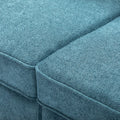 Cozy Duo Blue Loveseat Sofa Blue Solid Wood Mdf 2 Seat