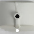 24 Inch Bathroom Ceramic Sink Basin, White White Ceramic