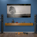 72'' Fireplace Mantel Wooden Wall Mounted Floating Shelf 8