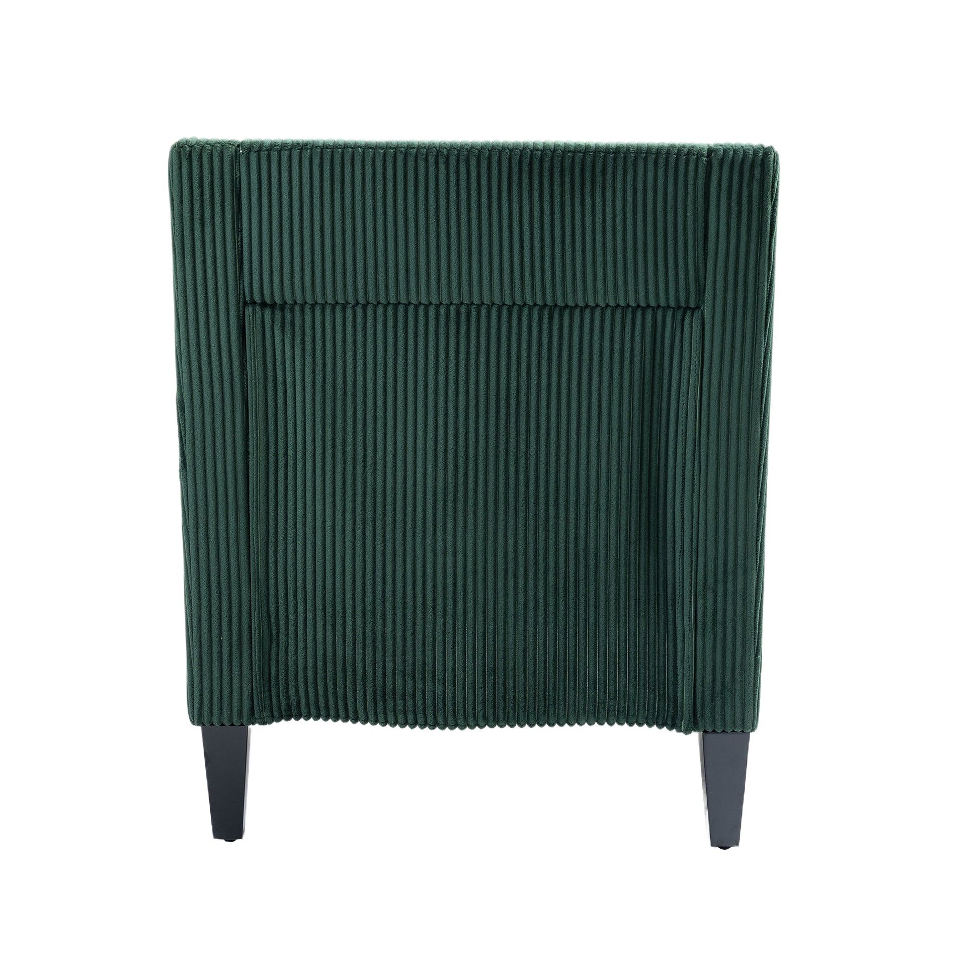 Coolmore Modern Accent Chair,Upholstered Armchair With Scooped Arms For Bedroom,Apartment,Studio,Office,Waiting Room Emerald Corduroy Emerald Primary Living Space Foam Corduroy