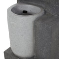 Ashford 3 Tier Fountain, Multi Gray, No Assembly Required Gray Polyresin