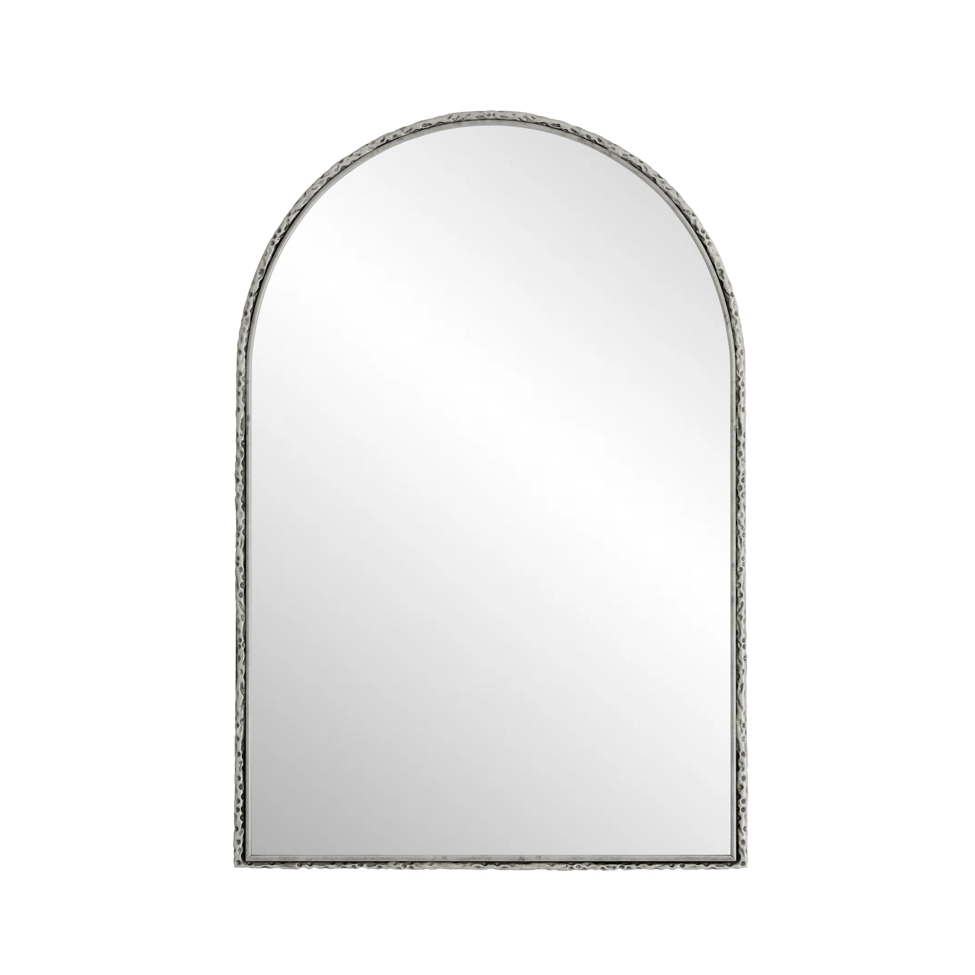 Arched Mirror,Wall Mirror For Bathroom,Vanity Mirror Or Wall Decor Arch Mirror For Livingroom Bedroom Entryway,Silver Silver Glass,Mdf Iron