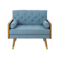 Club Chair Blue Fabric