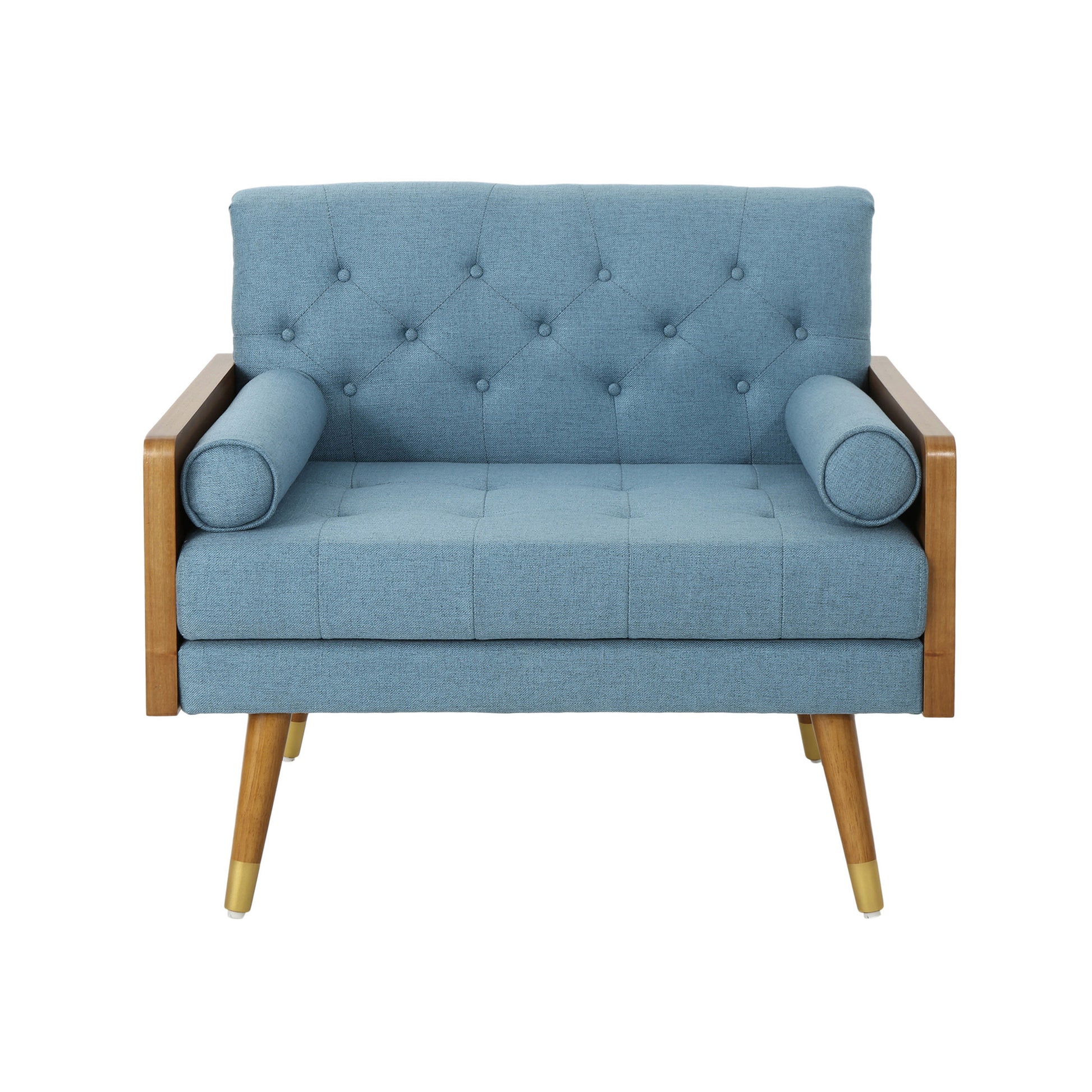 Club Chair Blue Fabric