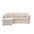 United Modular Sectional Sofa L Shaped Modular Couch With Reversible Chaise Modular Sofa Sectional Couch With Storage Seats Beige Chenille 3 Seat