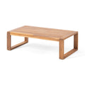 Paloma Seat Coffee Table Teak Beige Wood Waterproof Fabric