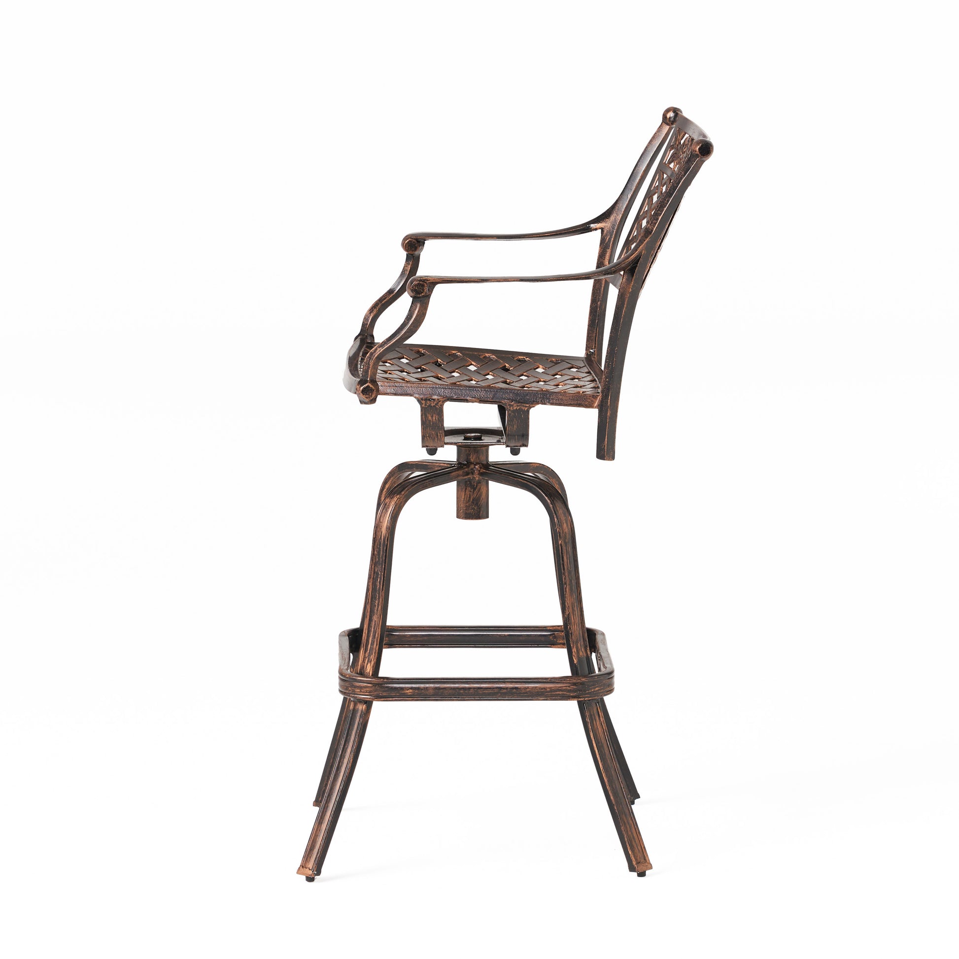 Tahoe Cast Barstool Copper Aluminium