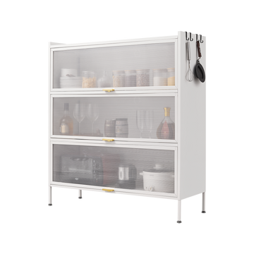 3 Tier Pantry Storage Cabinet Baker Racks For Kitchen With Storage Kitchen Pantry Storage Cabinet Microwave Rack Storage Rack White Modern Metal